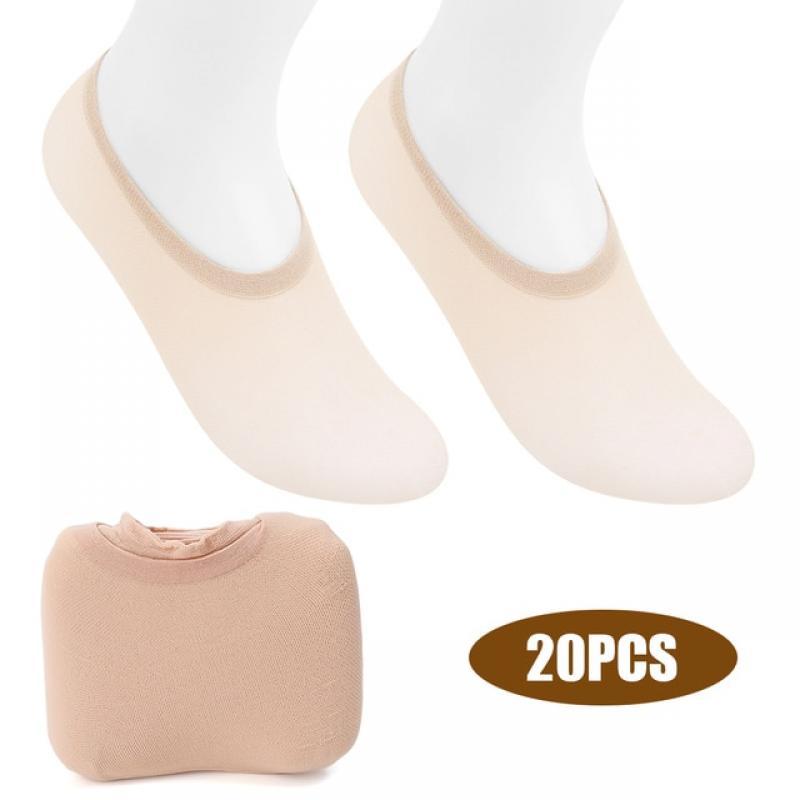 10 Pairs Women Summer Invisible Footsies Shoe Liner Trainer Ballerina Boat Socks Ladies Thin Sock Slippers Sock