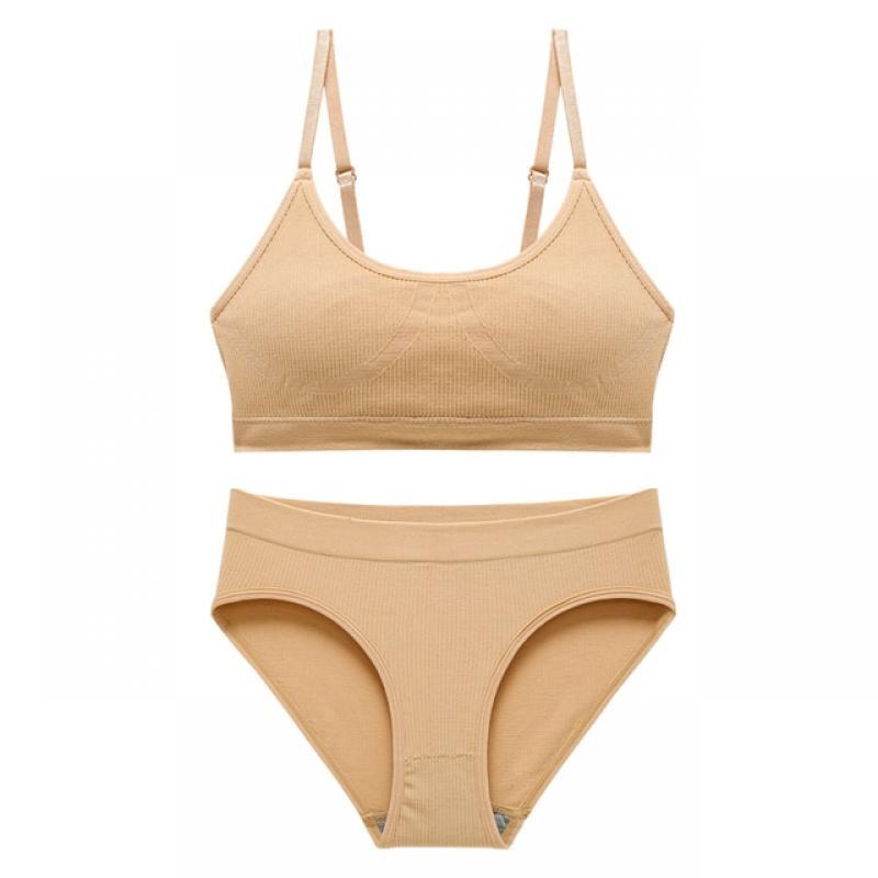 ACELANDY-Sexy Seamless Bra Set Push Up Women's Brassiere Fitness Underwear Lingerie Soft Bra+Pantys Comfort Stretchy Tank Suit