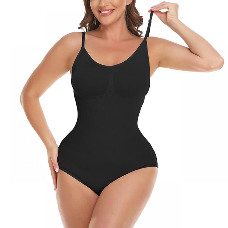 Sexy Shapewear Bodysuit Women Spaghetti Strap Underwear Slimming Waist Trainer Tummy Control Top Open Crotch Briefs Body Shaper