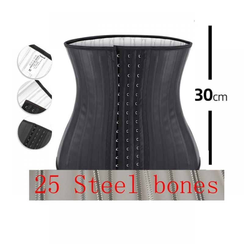 Latex Waist Trainer Belt Slimming Sheath Woman Flat Belly Corset Modeling Strap Colombian Shaperwear Body Shaper Tummy Girdle