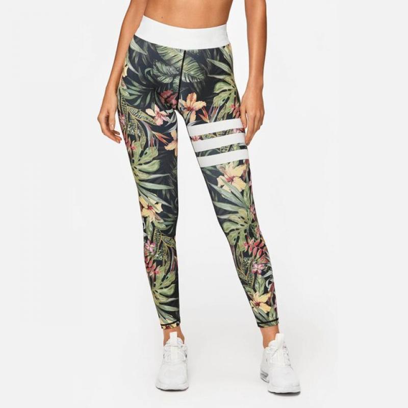 NAIKEWAY Forest Tights and Tank Top Set High Waist Women's Sports Elastic Breathable Seamless 2-piece Yoga Clothes