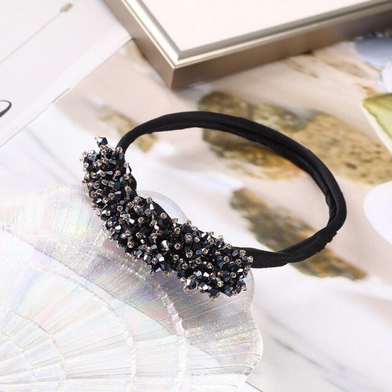LEVAO New Crystal Magic Bun Maker Hairbands Donut Hairpin Hair Bands Fashion Girl Women Diy Hairstyle Headband Tools Accessories