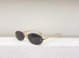 Fashion Women's Sunglasses Oval Sunglasses Titanium Alloy Brand Designer UV400