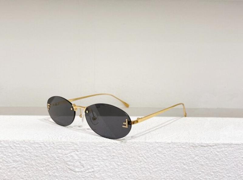 Fashion women's sunglasses Oval sunglasses Titanium alloy brand designer UV400