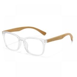 GM - Natural Bamboo Wood Sunglasses,Stylish,Polarized,Coated Lenses,Plastic Framed Bamboo Glasses,Silver Lenses,1011