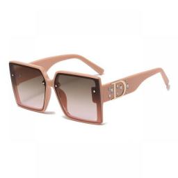 Classic Brand Designer Square Sunglasses Women 2023 New Trendy Sun Glasses Fashion Vintage Luxury Diamond Big Frame Shades UV400