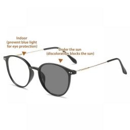 Photochromic Polarized Anti Blue Light Glasses Man Women Driving Pilot Chameleon Sun Glasses Change Color Day Night Vision