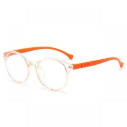 Round Kids Anti Blue Light Glasses Boys Girls Ultra Light PC Soft Frame Clear Lens Eyewear Eye Protection Computer Eyeglasses