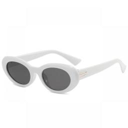 Trendy Oval Mirror Sunglasses Women Clear Design Frame Brand Glasses Female Outdoor Sunscreen Shades Y2K Eyewear UV Protection