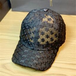 Lace Hat Flower Thin Baseball Cap Women Summer Sunscreen Sun Hollow Hat  Breathable Sweet Casual Baseball Cap For Female
