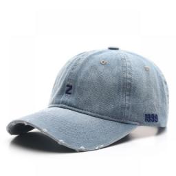 D&T 2022 New Fashion Multi-color Ripped Denim Z Logo Brand  Adjustable Casual Era Minimalist Style Outdoor Travel Baseball Cap