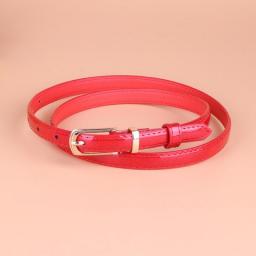 Ladies Fashion PU Pipi Joker Fine In Small Needle With Tide Belt Buckle