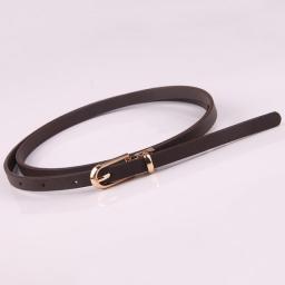 Fashion Women Belts Thin Skinny Waistband Pin Buckle Adjustable Belt Summer Women Dress Jeans Strap Belts 1cm