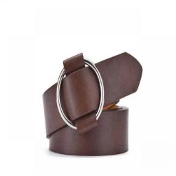 2023 Women Belts New PU Leather Simple Metal Buckle Belt Girls Dress Jean Pants Waistband Belts For Lady Luxury Designer Brand