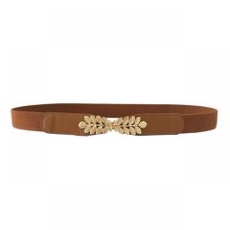 Women Fashion Waist Belt Narrow Stretch Dress Belt Thin Buckle Waistband New
