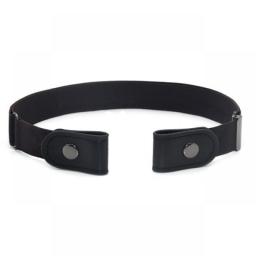 New Unisex Buckle-Free Elastic Belt For Jeans Pants Dress Stretch Waist For Adult Women Men No Buckle Without Buckle Free Belts