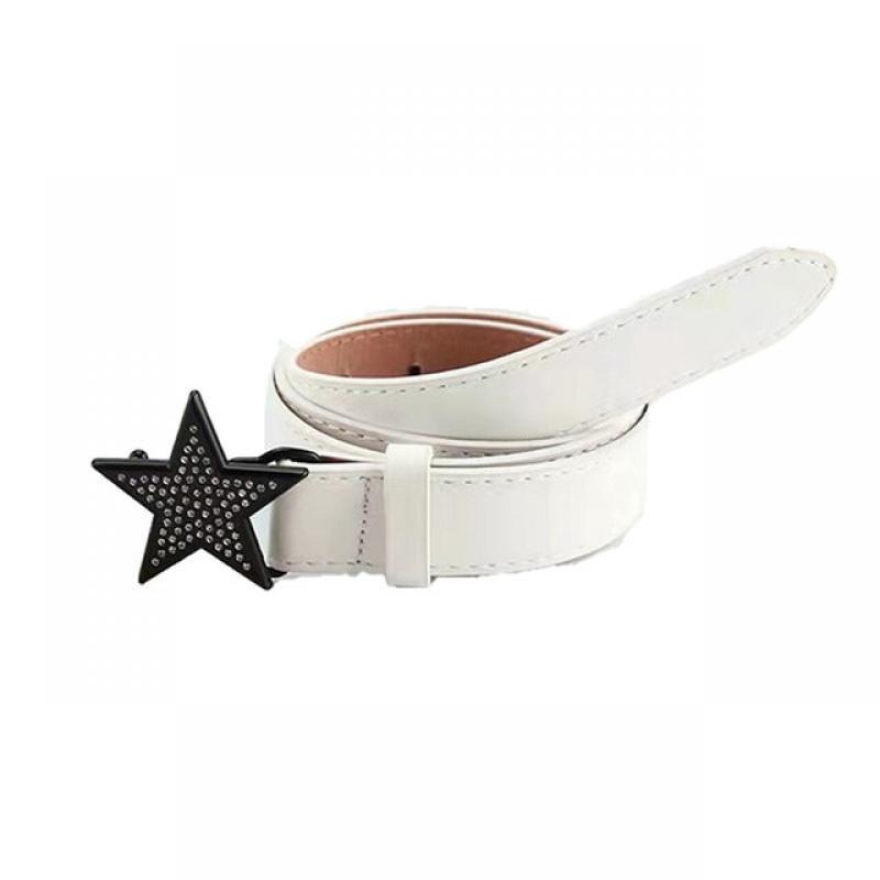 Kawaii Star Rhinestone Belt Women Jeans Buckle Vintage Belt Grunge Indie Aesthetic Y2K Accessories Korean Fashion