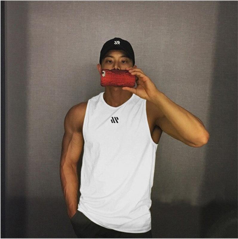 Summer New Men's Tactical Sports Mesh Sleeveless Vest Men's Gym Running Equipment Training Muscle Sports Breathable T-shirt