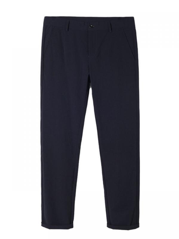 2023 New Summer Casual Pants Men Stretch Quick Dry Slacks Pant Business Slim Chinos Male Straight Formal Long Suit Trousers