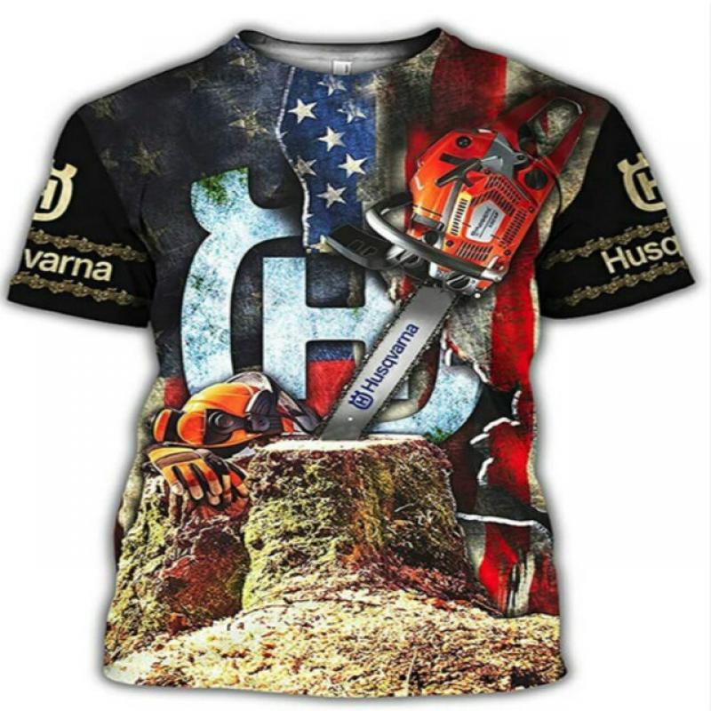 Men's T-Shirt Fashion Digital 3D Tow-Piece Casual Oversized Cloth Men's Tees Beach Wear Summer