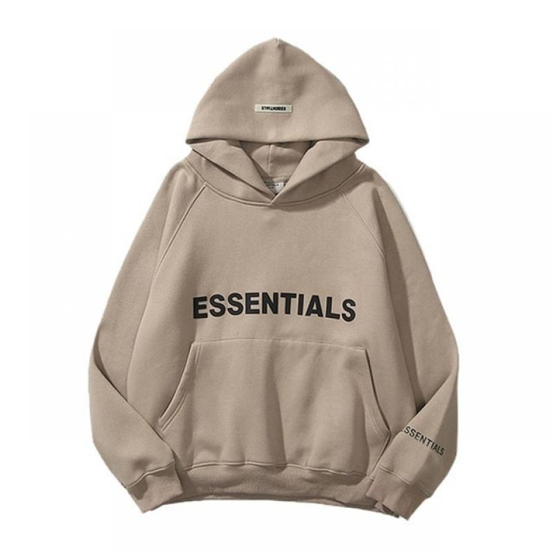 ESSENTIALS Hoodies Men Sweatshirts Reflective Letter Printing Fleece Oversized Hoodie Fashion Hip hop Unisex Essentials Pullover