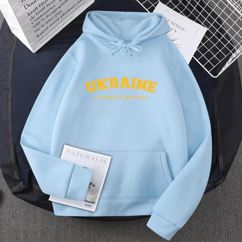 Ukrainian Hoodies Ukraine Sweatshirt Men Women Pullover Fleece Man Sweatshirts Yellow Green Hooded Men's Clothing Streetwaer