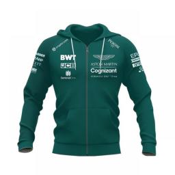 Aston Martin Cognizant F1 Hoodie Uniform 2023 Alonso Hoodie Formula One Dress Running Women Clothes Oversized New