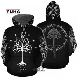 Viking Tattoo 3D Printed Hoodies  Hoodie Women For Men Halloween Pullover Christmas Sweatshirts Cosplay Costume