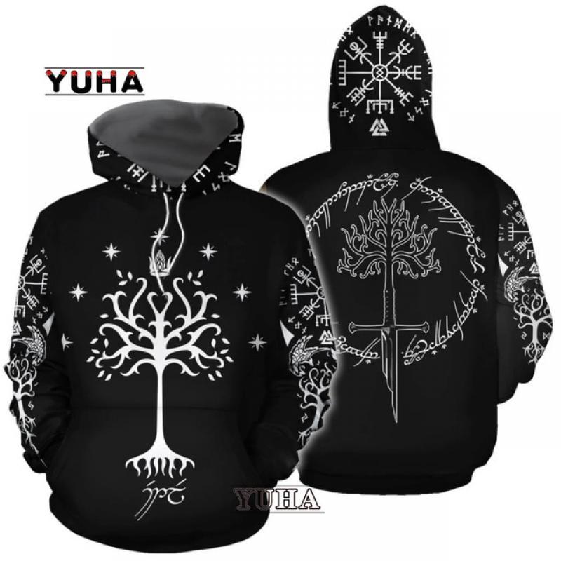 Viking Tattoo 3D Printed Hoodies  hoodie women For men Halloween Pullover Christmas Sweatshirts Cosplay Costume