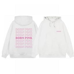 Mens Womens Hoodie Spring Korean Style Hooded Pullover Black Pink Print Autumn Oversized Swearshirt Streetwear Top Free Shipping