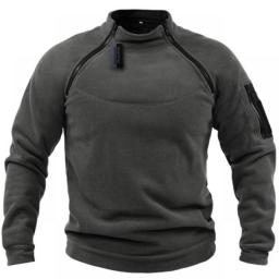 Men's Sweater Loose Solid Color Outdoor Warm Breathable Tactics