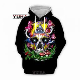 3D Print Newfashion Mushroom Hippie Art Harajuku Unique Streetwear Funny Awsome Casual Hoodie/Sweatshirt/