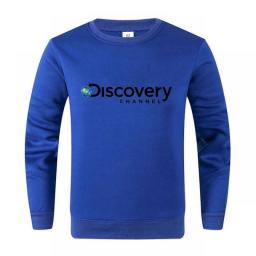 Brand Letter Printing Cool Pullover Hoodie Winter Warm Street Outdoor Hoodies Top Discovery Channel Men Crewneck Hooded Sweatshi