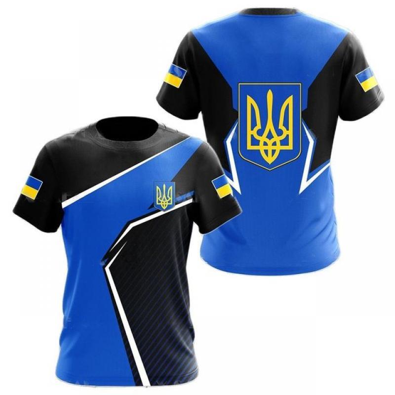 Ukrainian Men's Camo T-Shirt Military Brigade Style Printed T-Shirt  Veterans Army Flag Clothing Oversized Harajuku O-neck Tops