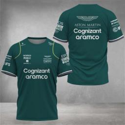Aston Martin 2023 F1 Team T-shirts, Spanish Racing Driver Fernando Alonso 14 And STROLL 18 Hot Sale Oversized T-shirts