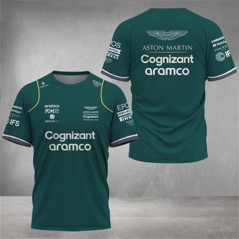 Aston Martin 2023 F1 Team T-shirts, Spanish Racing Driver Fernando Alonso 14 and STROLL 18 Hot Sale Oversized T-shirts