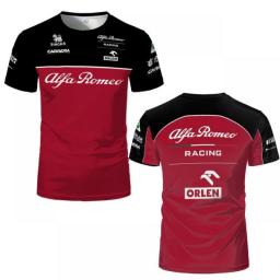 Alfa Romeo T Shirt Formula One Racing Car 3D Print Streetwear Men Women Sports Fashion Oversized O-Neck T Shirt Kids Tees Tops