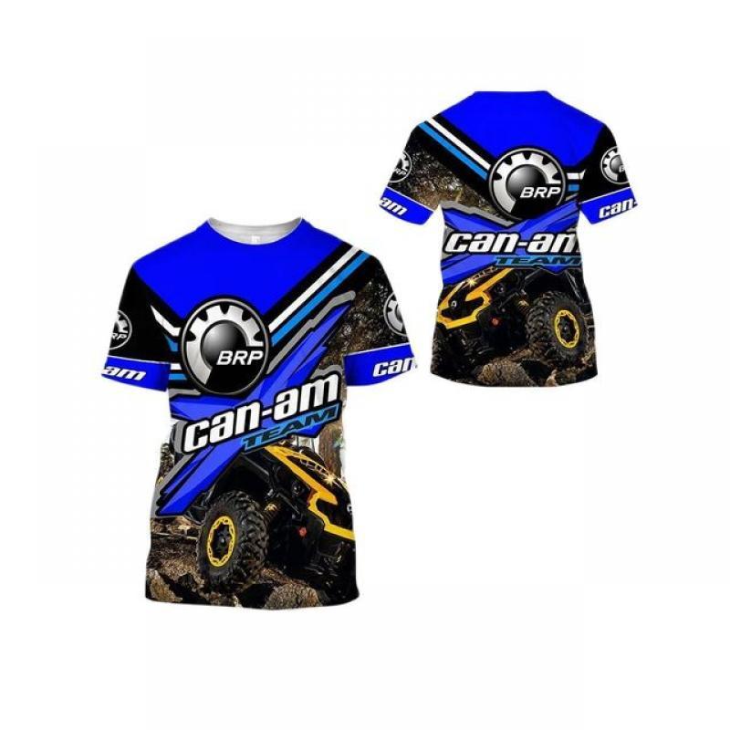 Men's T-shirt Summer Hot Brp Can am 3D Print Fashion Off road Personality Short Sleeve Tees Funny Harajuku Street Style Tops 6XL