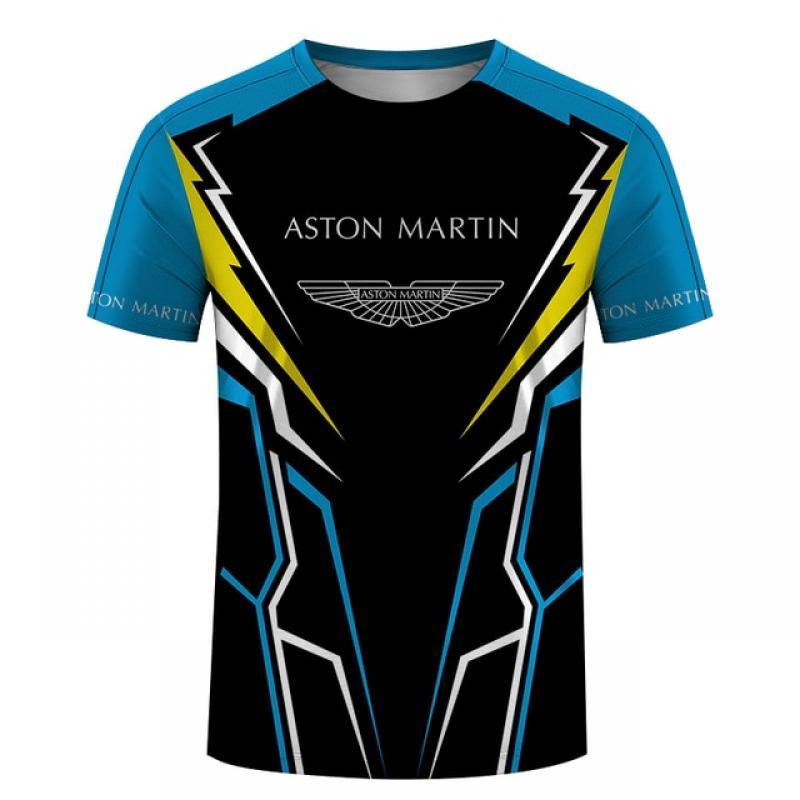 Aston Martin f1 2023 hot selling, 3D printing crew neck breathable casual tops, oversized T shirt for men