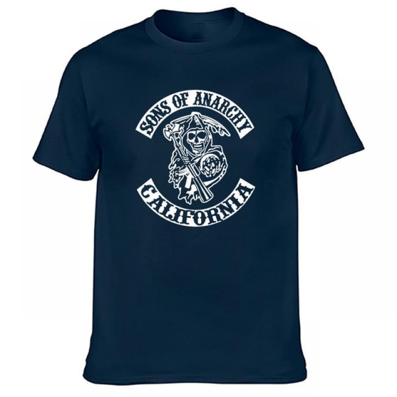 Smmer Sons of Anarchy T shirt Movie SOA Print Men Women Fashion Cotton Oversized T-Shirt Boy Punk Teeshirt Homme Tops Camisetas