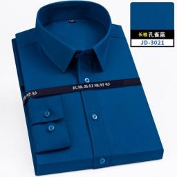 8XL Non-ironing Superfine Denier Bamboo Fiber Soft Cozy Casual Shirts Men Long Sleeve Slim Fit & Short Sleeves Men Shirts
