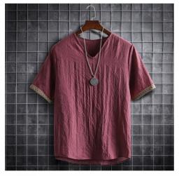 M-5XL Plus Size Summer Men's Shirts Plain Color Korean Fashion Men Short Sleeve Hawaii Short Sleeve Shirt Light Weight Clothing