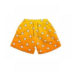 Anime Shorts Harajuku Beach Short Pants Simple Style Devil Fruit 3D Printed Shorts Anime Swimtrunks For Men Oversized 6XL Black