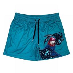 Anime Jujutsu Kaisen Shorts Men Sports Casual Clothing Fitness Workout Running Quick-Drying Shorts Mens Gym Training Shorts