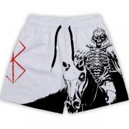 Anime Berserk Shorts 2023 Fashion Summer Shorts Mesh Breathable Men GYM Basketball Running Quick-Drying Shorts