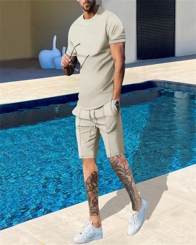 Men Tracksuit New 3D Printed T Shirt Shorts Sportswear Mens Clothing Suit Man Oversized Casual Set Summer Streetwear Suit