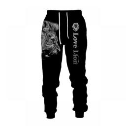 The Tiger 3D Printed Men's Sweatshirt Hoodies Set Men's Lion Tracksuit/Pullover/Jacket/Pants Sportswear Autumn Winter Male Suit
