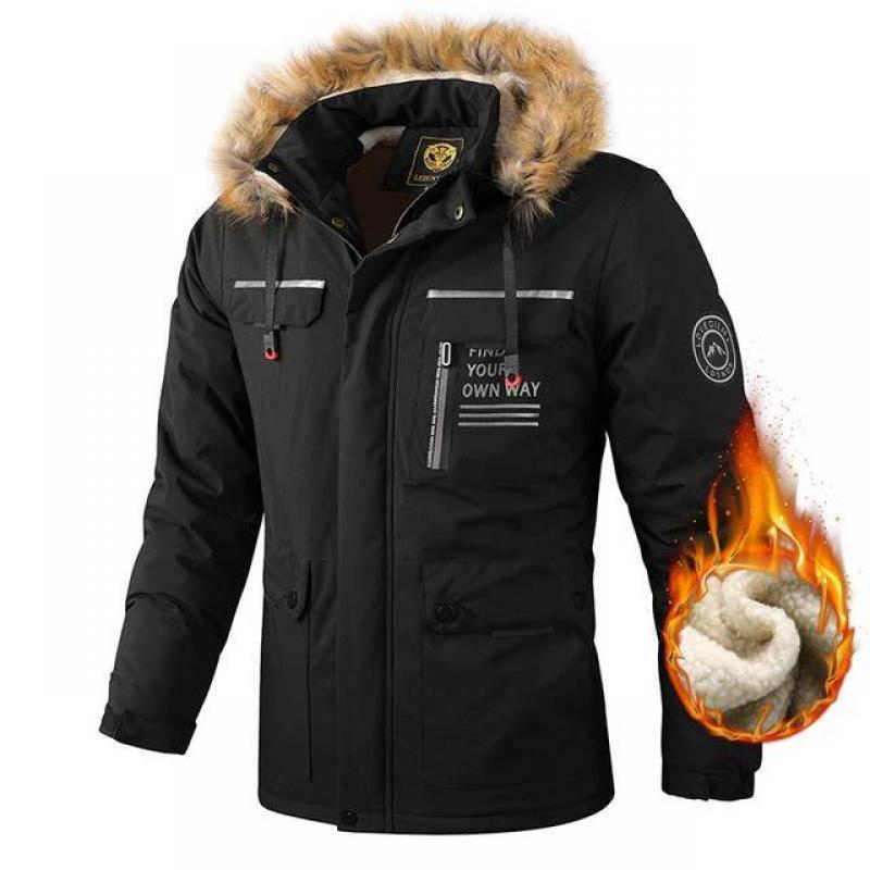 Men Tactical Zipper Jacket Outdoor Hooded Multi Pocket Windbreaker Waterproof Fashion Coat Camping Triping Casual Spring Clothes
