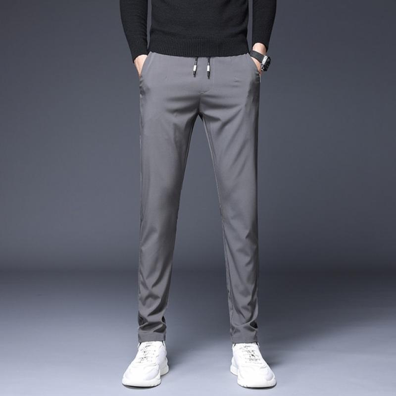 Summer Thin Men's Jogging Sweatpants Drawstring Elastic Waist Casual Outdoor Training Fitness Sport Pants Running Trousers Male