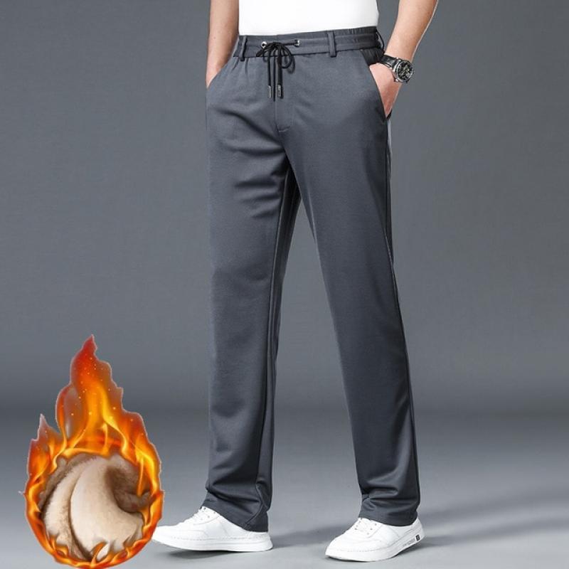 10XL Oversize Men's Formal Trousers Winter Elastic Waist Men Suit Pants Plus Size Baggy Men's Slim Fit Men's Dress Pants Husband